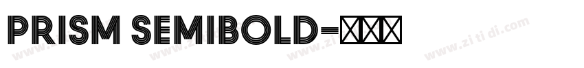 Prism SemiBold字体转换